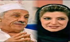 الفنانه صفاء السبع مع والدها الفنان محمد السبع